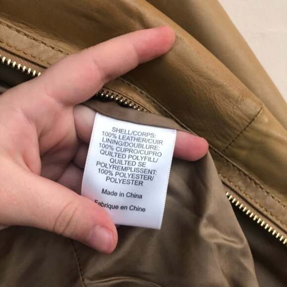 TORY BURCH | Beautiful Leather Zipup Jacket - Picture 4 of 4